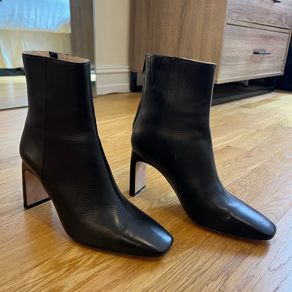Anine Bing Sleek Black Ankle Booties